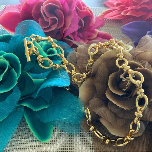 ♥️BRAND NEW♥️ Oval link, 18k gold over silver necklace from Neiman Marcus - Picture 5 of 5